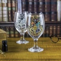 Harry Potter - farbumeniaci sklenený pohár Rokfort