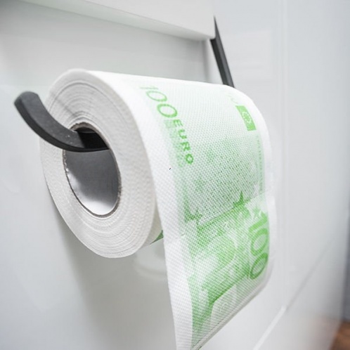 Toaletný papier 100 Euro 