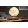Levitujúca lampa v tvare mesiaca DELUXE - hnedý podstavec