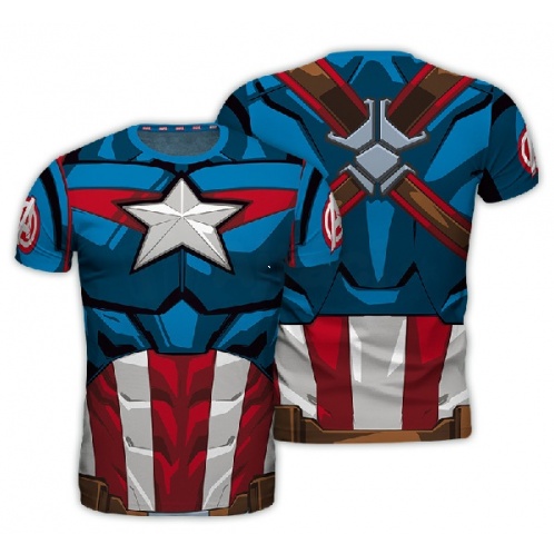 Marvel Avengers - tričko Kapitán Amerika - L