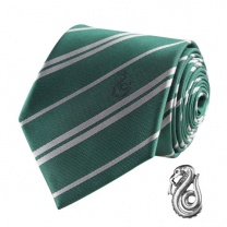 Harry Potter - kravata a manžetový gombík Slizolin