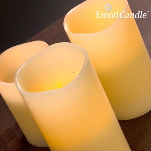 Elektrické sviečky z vosku (ovládané fúknutím)