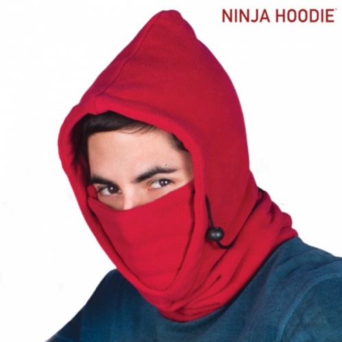 Ninja kapucňa (červená)