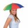 Multifarebný dáždnik a klobúk