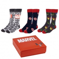 Marvel - sada 3 párov ponožiek - S/M