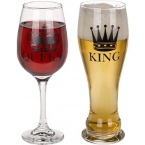 Sada pohárov - Kráľovná a Kráľ
