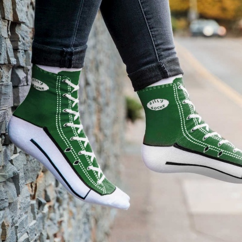 Sneakers ponožky - zelené