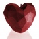 3D Sviečka - srdce bordové