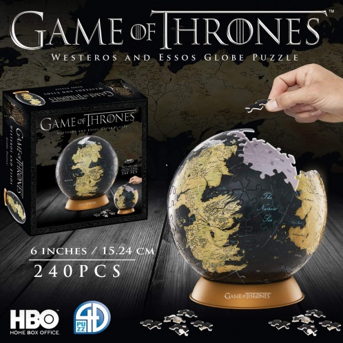 Game of Thrones - 3D puzzle Westeros a Essos Glóbus - stredné