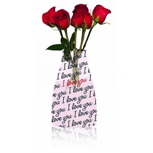 Skladacia váza - I LOVE YOU