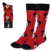 Mickey Mouse - ponožky Minnie S/M - červené