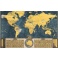 Stieracia mapa sveta - Coffee edícia zlatá XL