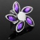 Fidget Spinner - Diamant fialový + strieborná