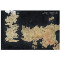 Game of Thrones - plagát Westeros