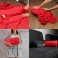 Mikinová deka - červená