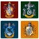 Harry Potter - podtácniky - Rokfortské fakulty