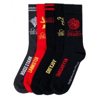 Game of Thrones - set 5 párov ponožiek
