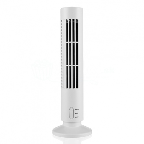 USB ventilátor veža - biely
