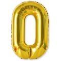 Balón XL čísla - zlatá 0