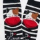  Veselé ponožky - mačičky - čierne