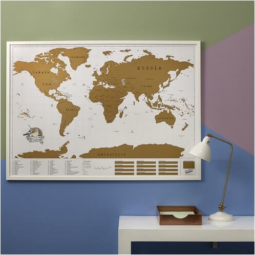 Cestovateľská stieracia mapa - Svet XXL