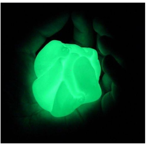 Inteligentná plastelína - svietiaca zelena