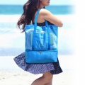 Plážová taška s termoprihrádkou - modrá