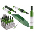 Skladací dáždnik - fľaša bieleho vína