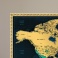 Zarámovaná mapa SVETA - deluxe rám