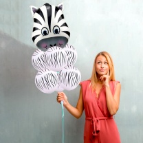 Veselé balóny - zebra