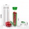 Eko fľaša s filtrom na ovocie 800ml (zelená)