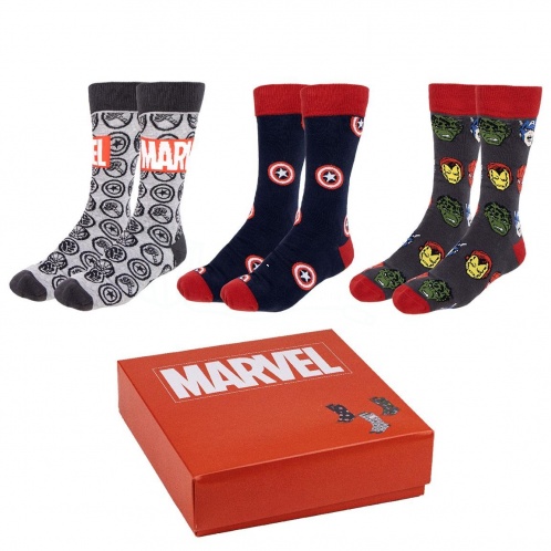 Marvel - sada 3 párov ponožiek - M/L