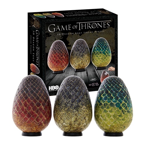 Game of Thrones - 3D Puzzle tri dračie vajcia - stredné