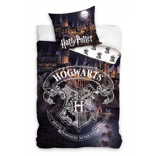 Harry Potter - posteľné obliečky nočný Rokfort 160x200