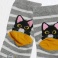 Veselé ponožky - mačičky - šedé